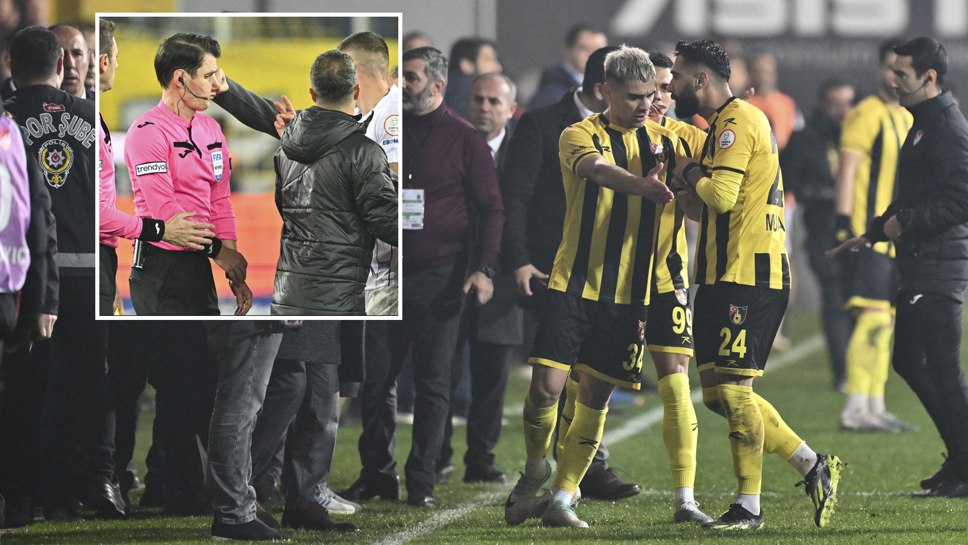 Fresh refereeing chaos in Turkey as president pulls team off pitch in protest - The US Sun