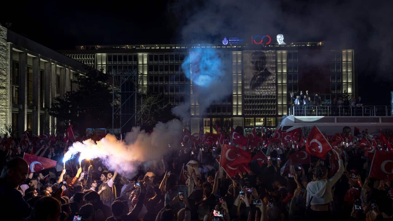 Turkish Local Elections Celebrations in Istanbul - 01 Apr 2024